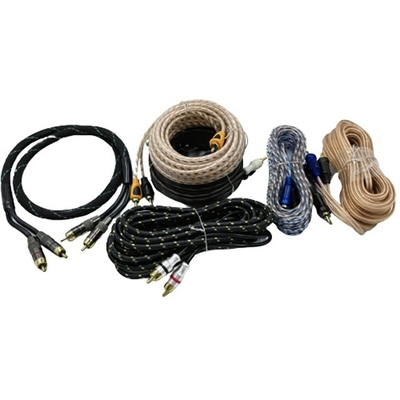 5.5mm Εξωτερική διάμετρος PVC Jacketed Αυτοκινητό Audio RCA καλώδιο 2M-2M για υψηλής απόδοσης