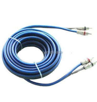 5m Χρυσός συνδετήρας CCA Conducer Audio bulk RCA καλώδιο για αυτοκίνητο Home System Audio ενσωμάτωση