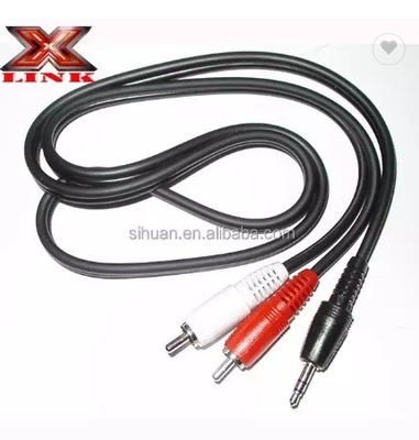 5m Χρυσός συνδετήρας CCA Conducer Audio bulk RCA καλώδιο για αυτοκίνητο Home System Audio ενσωμάτωση