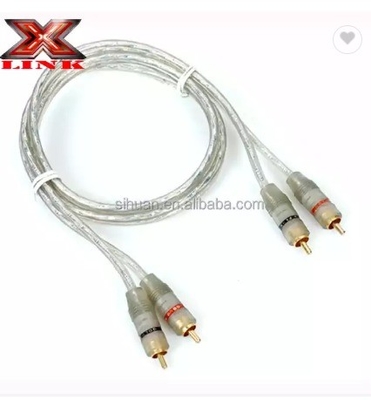 5m Χρυσός συνδετήρας CCA Conducer Audio bulk RCA καλώδιο για αυτοκίνητο Home System Audio ενσωμάτωση