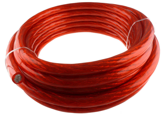 Μπλε/Μαύρο διαφανές 2 GA AWG OFC CCA καλώδιο τροφοδοσίας για εγκατάσταση ενισχυτή ήχου αυτοκινήτου