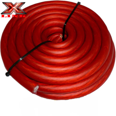 Μπλε/Μαύρο διαφανές 2 GA AWG OFC CCA καλώδιο τροφοδοσίας για εγκατάσταση ενισχυτή ήχου αυτοκινήτου