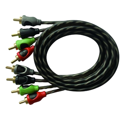 OFC 100% Copper Conductor 2 Channel RCA Audio Cable για σύνδεση ήχου αυτοκινήτου και σπιτιού