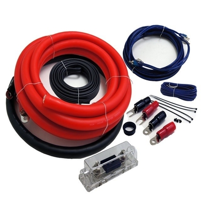 Φόρμα PVC 0 4 8 10awg Gauge Auto Car Amp Amplifier Wiring Kit με RCA συνδετήρα