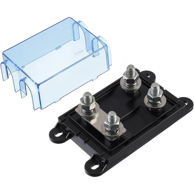 Συμπίεστος 12V Mini ANL AFS Fuse Holder για Car Boat Audio System Χρυσό επιχρυσωμένα συνδέσμους