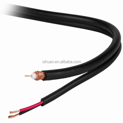20 AWG Solid Copper RG-59 Coaxial CCTV Cable με συνδετήρα BNC και καλώδιο ρεύματος 18/2