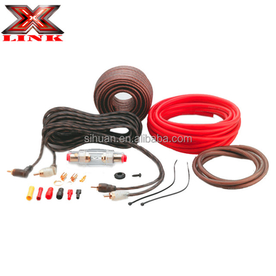 Ελαφρύ PVC Jacket 2000 Watt 0GA Amp Wiring Kit για ηχητική απόδοση