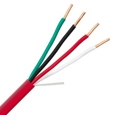 14 16 AWG 2/C 4/C Σκληρό 100% χαλκό EWCS FPLP Πλήρωμα Καλωδίου Πυροσβεστικού