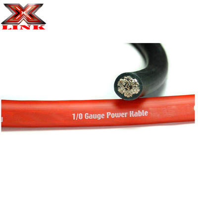Ελαφρύ PVC Jacket 1/0 2 AWG OFC Τεντωμένο χαλκό καλώδιο ρεύματος