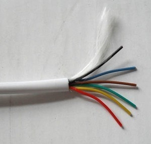 Στερεό PVC μονωμένο σύστημα συναγερμού πυρκαγιάς με αγωγό χαλκού Κόκκινο μπουφάν 2 καλώδιο συναγερμού