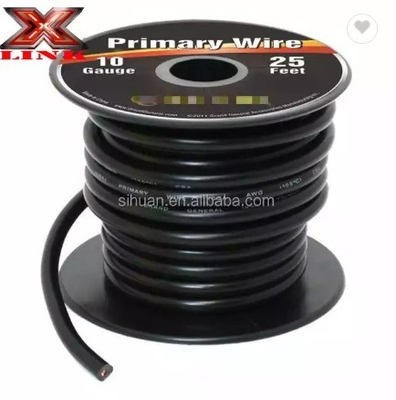 10mm 10 Gauge Αυτοκινητοβιομηχανικό ηλεκτρικό καλώδιο καλωδίου με αναψυγμένο αγωγό χαλκού
