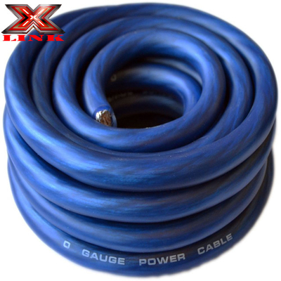 1/0 Gauge 0 AWG Κόκκινο καλώδιο ηλεκτρικής ενέργειας Γης Χαλκιδικός αγωγός για προηγμένα συστήματα ήχου αυτοκινήτων
