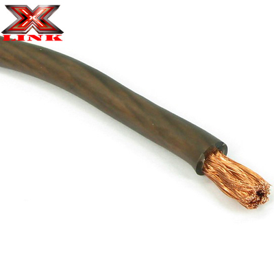 Ελαφρύ PVC Jacket 4/0 3/0 2/0 GAUGE AWG Frosted Colored Car Audio OFC Power Wire Cable