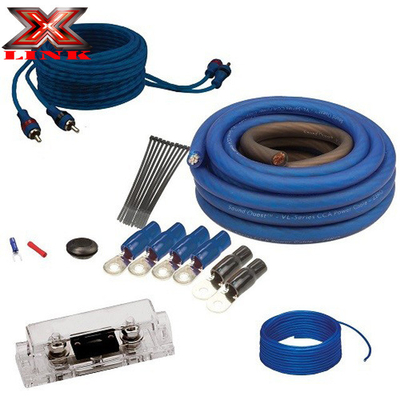 Οδηγός OFC 0 2 4 6 8 AWG Gauge GA Car Audio Cable Kit για σύστημα ηχεία