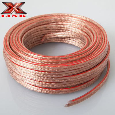 10AWG 10/2 Gauge Αυτοκίνητο Οικιακό Ακουστικό Ηχητικό Σύρμα με Υπερ-Καθαρό Ευέλικτο Διαφανές Jacket PVC και Κουτί CCA εσωτερικό αγωγό