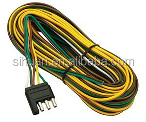 2.8X Εξωτερική διάμετρος 4c 18AWG Συνδεδεμένο καλώδιο ρυμουλκούμενου καλωδίου με πρίζα γυμνό αγωγό χαλκού