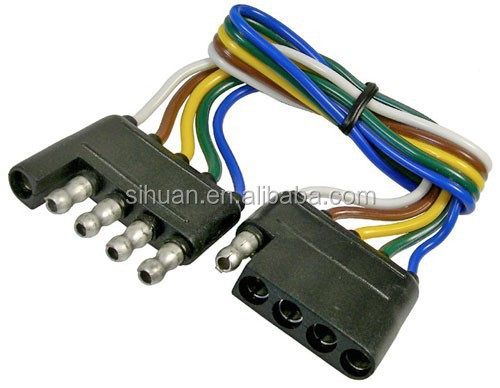 2.8X Εξωτερική διάμετρος 4c 18AWG Συνδεδεμένο καλώδιο ρυμουλκούμενου καλωδίου με πρίζα γυμνό αγωγό χαλκού