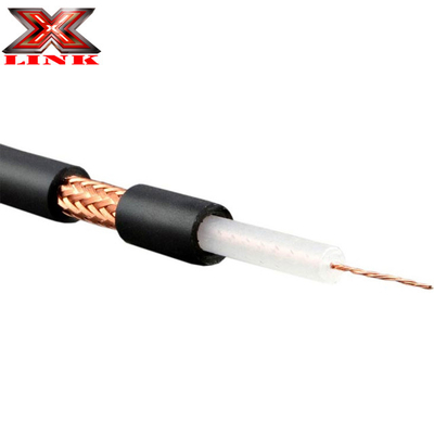 Χαμηλή εξασθένιση RG213 Coax καλώδιο 50 Ωμ με PVC σακάκι και γυμνό χαλκό πλέξιμο προστασία