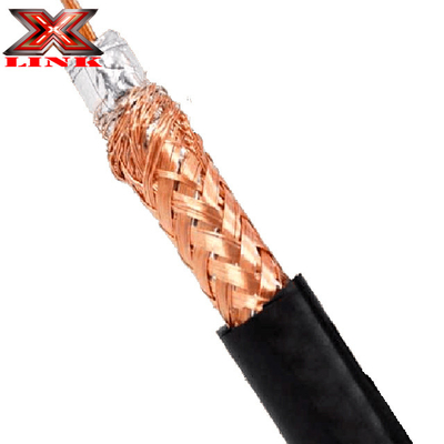 Χαμηλή εξασθένιση RG213 Coax καλώδιο 50 Ωμ με PVC σακάκι και γυμνό χαλκό πλέξιμο προστασία