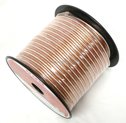 Διαφανές καλώδιο καλωδίου ομιλητή 12-20 Gauge PVC Jacket OFC Copper CCA για ήχο