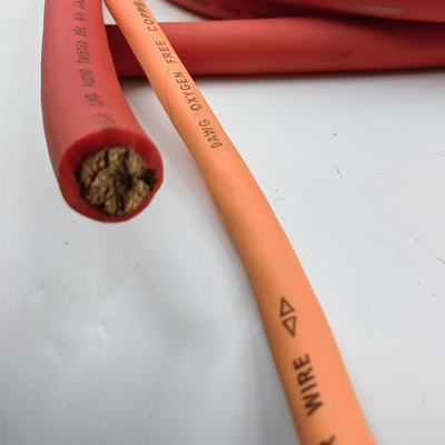 Καλώδιο τροφοδοσίας ήχου αυτοκινήτου 1/0 AWG GA Gauge Ευέλικτο διαφανές μπουφάν PVC για το έδαφος αυτοκινήτου