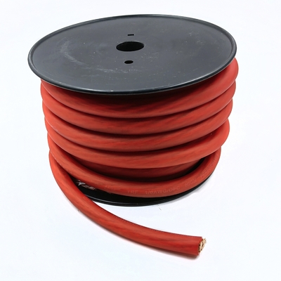 1/0 AWG Υπερμεγέθης Κλίμακας 4/0 GA Αυτοκινητοβιομηχανία Ούδιο OFC Καλώδιο ρεύματος Soft Touch Ευέλικτο μπουφάν PVC