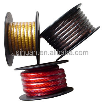 Καλώδιο ηλεκτρικής ενέργειας 4 AWG PVC CEA-2015 για σύστημα ήχου αυτοκινήτου
