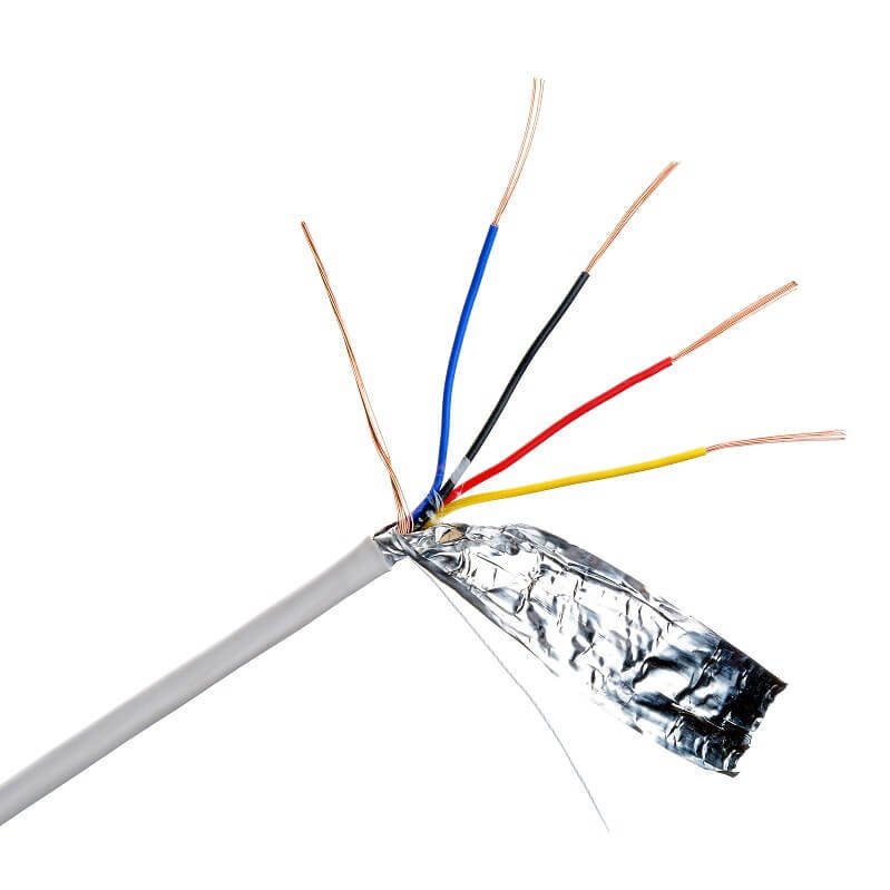 PVC μονωμένο χαλκό πολυπυρήνα 4 πυρήνες 24AWG καλώδιο συναγερμού πυρκαγιάς για συστήματα ασφαλείας