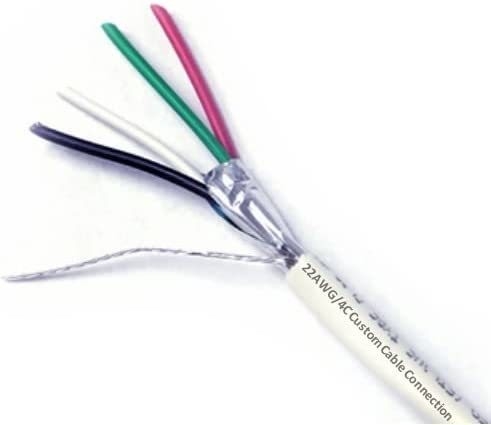 22 AWG 4 Διοδηγούμενο καλωδίου πλήρους καλωδίου για την ασφάλεια/ασύρματο/έλεγχος πρόσβασης