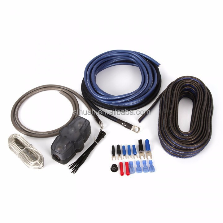 Απομονωμένο PVC 8AWG Συσκευές καλωδίων ενισχυτή ήχου αυτοκινήτου με αξεσουάρ σε προσιτό κόστος