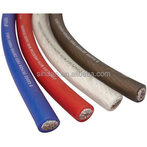 Ελαφρύ PVC Jacket Αυτοκινητοφωνικό 2/0 Gauge/awg Amp Power Ground Cable Wire 50mm 35mm 20mm 16mm